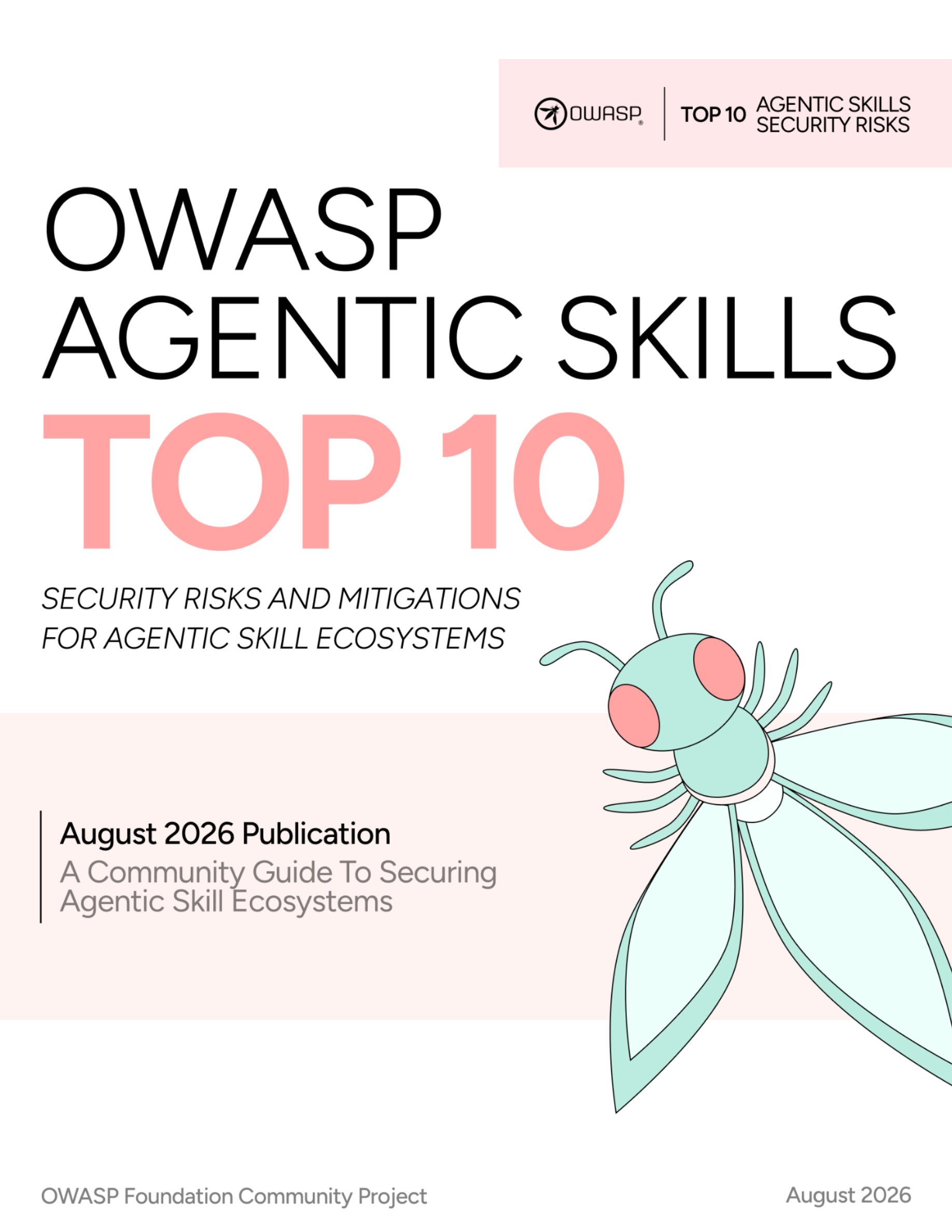 OWASP Agentic Skills Top 10 whitepaper cover